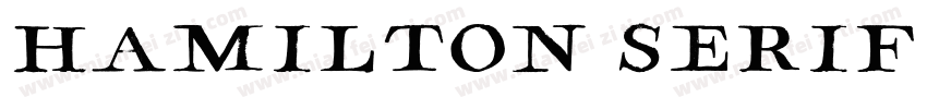 Hamilton Serif SVG Regular字体转换